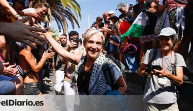 Ada Colau y el concejal Jordi Coronas, entre los 21 miembros de la Flotilla detenidos que vuelven a España