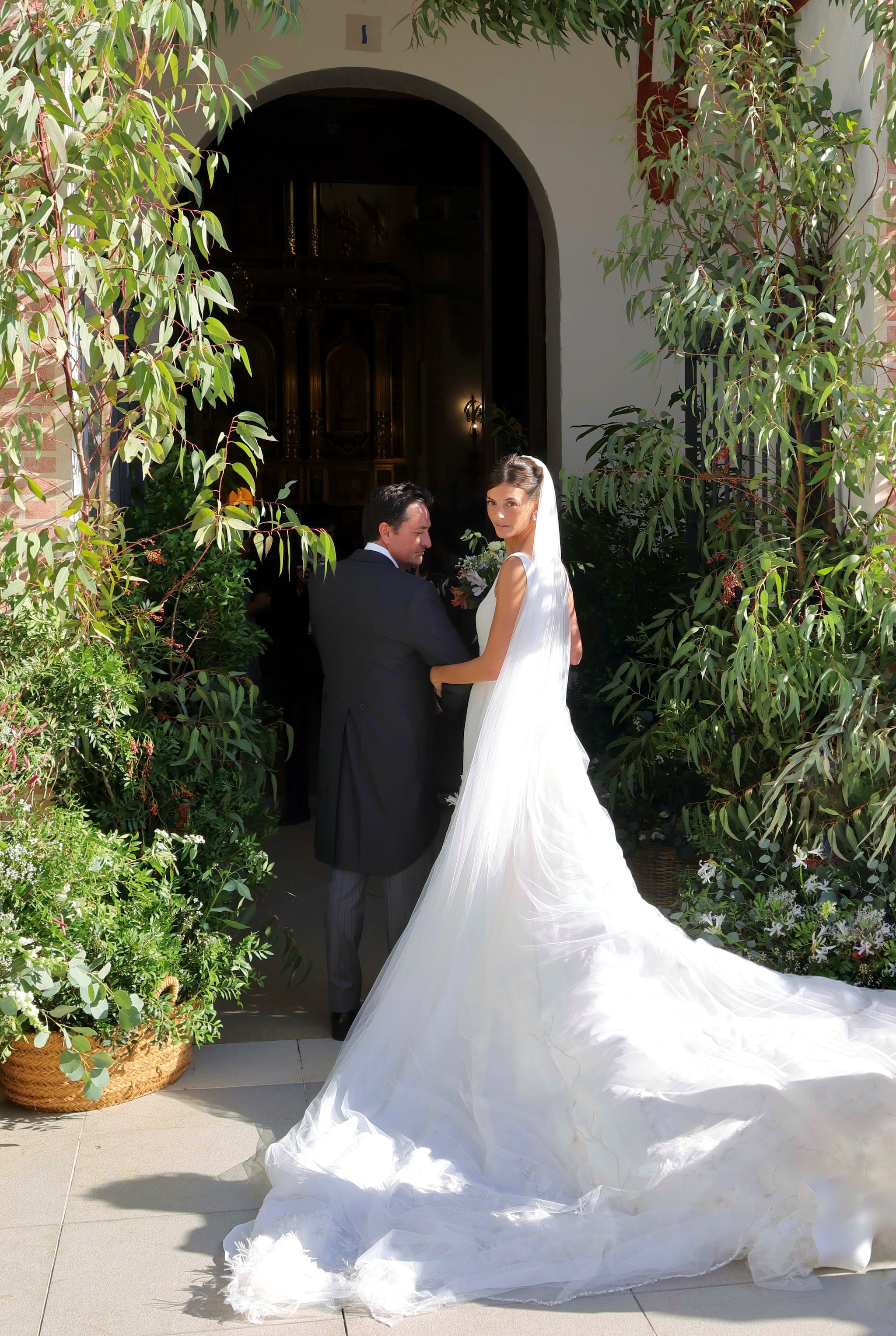 Victoria López de la Serna durante su boda