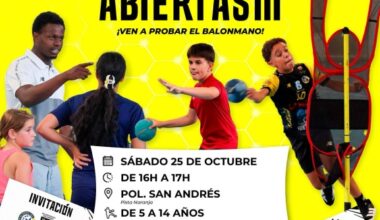 Balonmano Soria organiza una jornada de puertas abiertas para niños