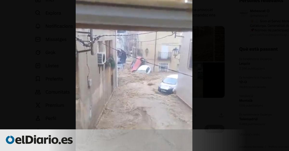 Las lluvias torrenciales dejan fuertes inundaciones en pueblos al sur de Tarragona y obligan a cortar la AP-7