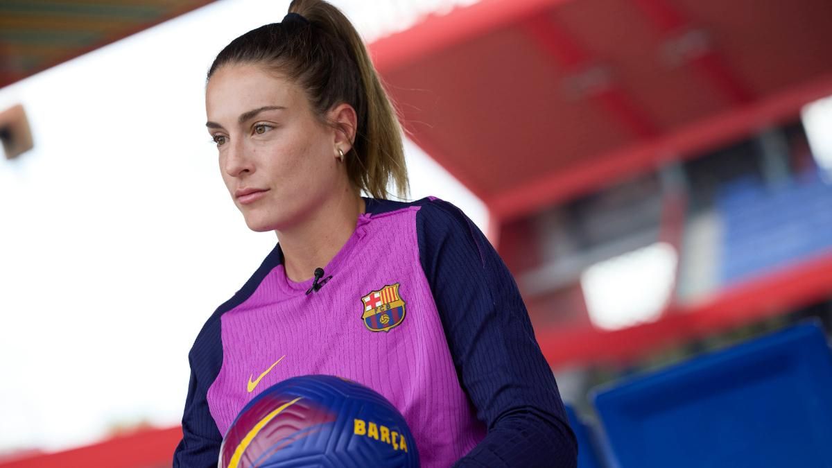 Alexia Putellas durante la entrevista con SPORT