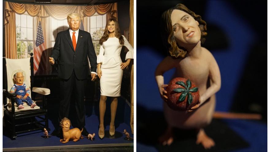 Aparecen Ayuso, Almeida y Abascal convertidos en ratas en el Museo de Cera de Madrid