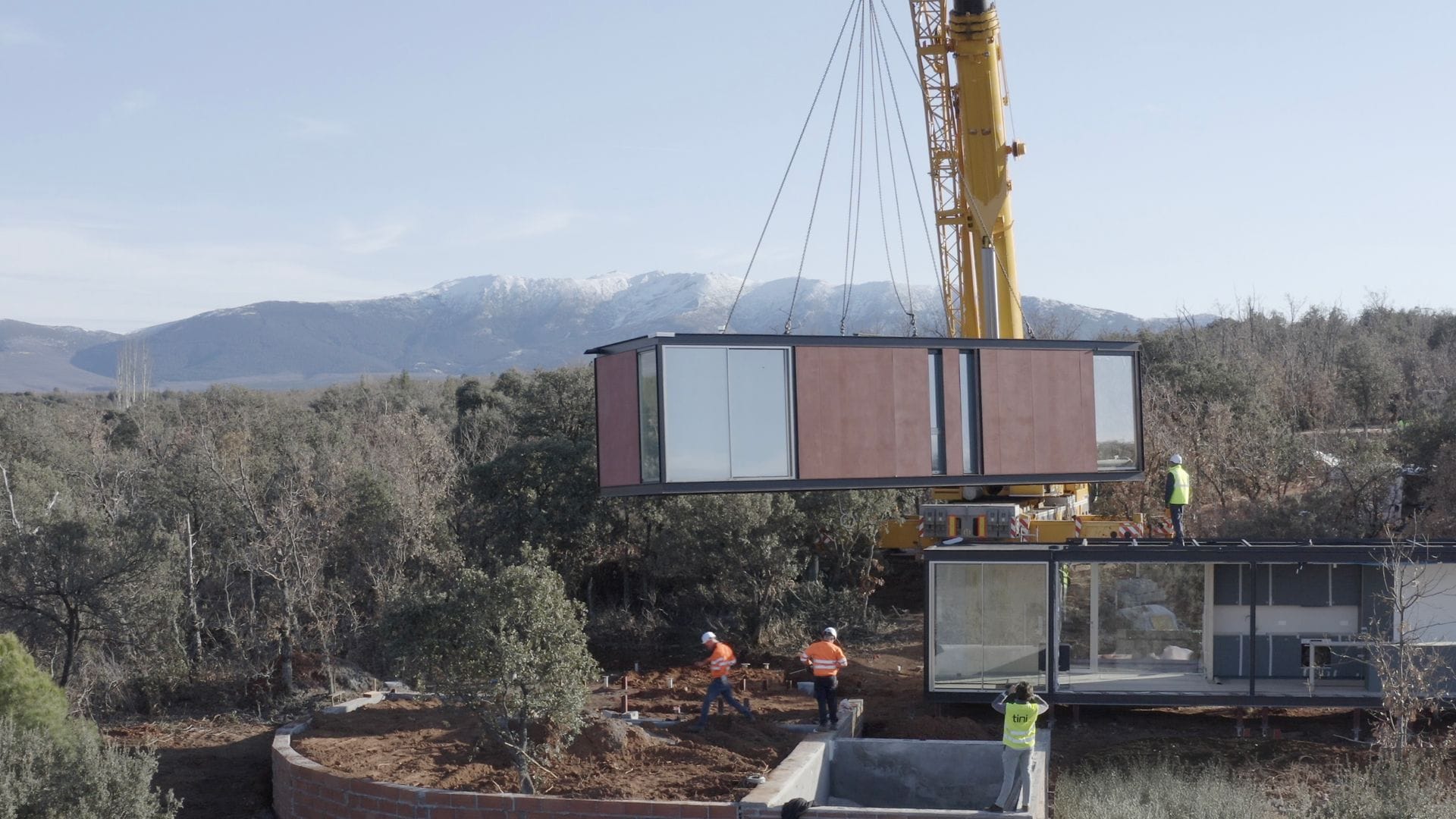 Casa prefabricada en construcción