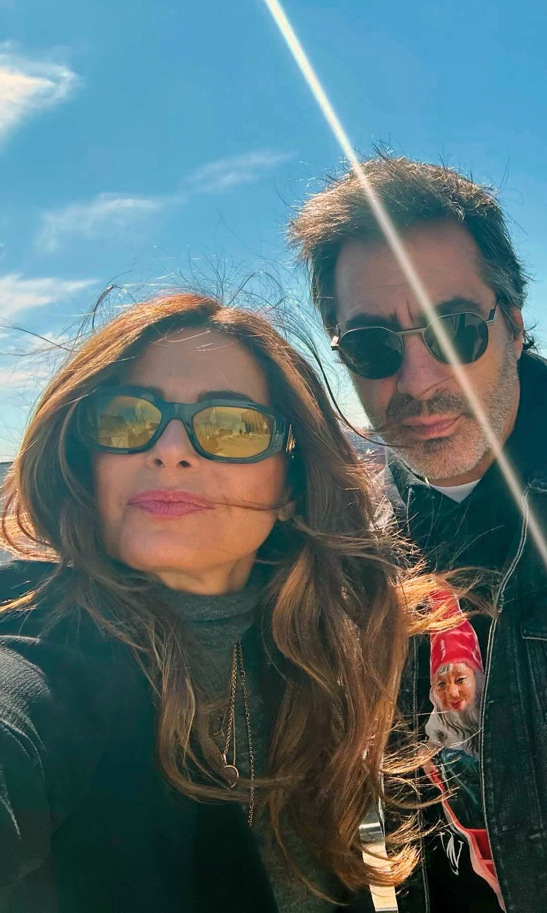 Con Juan del Val, en Nueva York, ciudad que suelen visitar todos los años