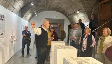 El arquitecto José Manuel San explica la rehabilitación del palacio de los Serrano.