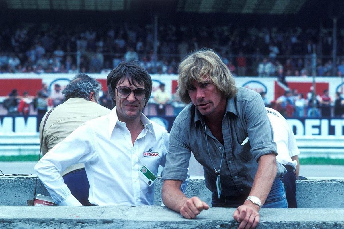Bernie ecclestone, con james hunt (1976)