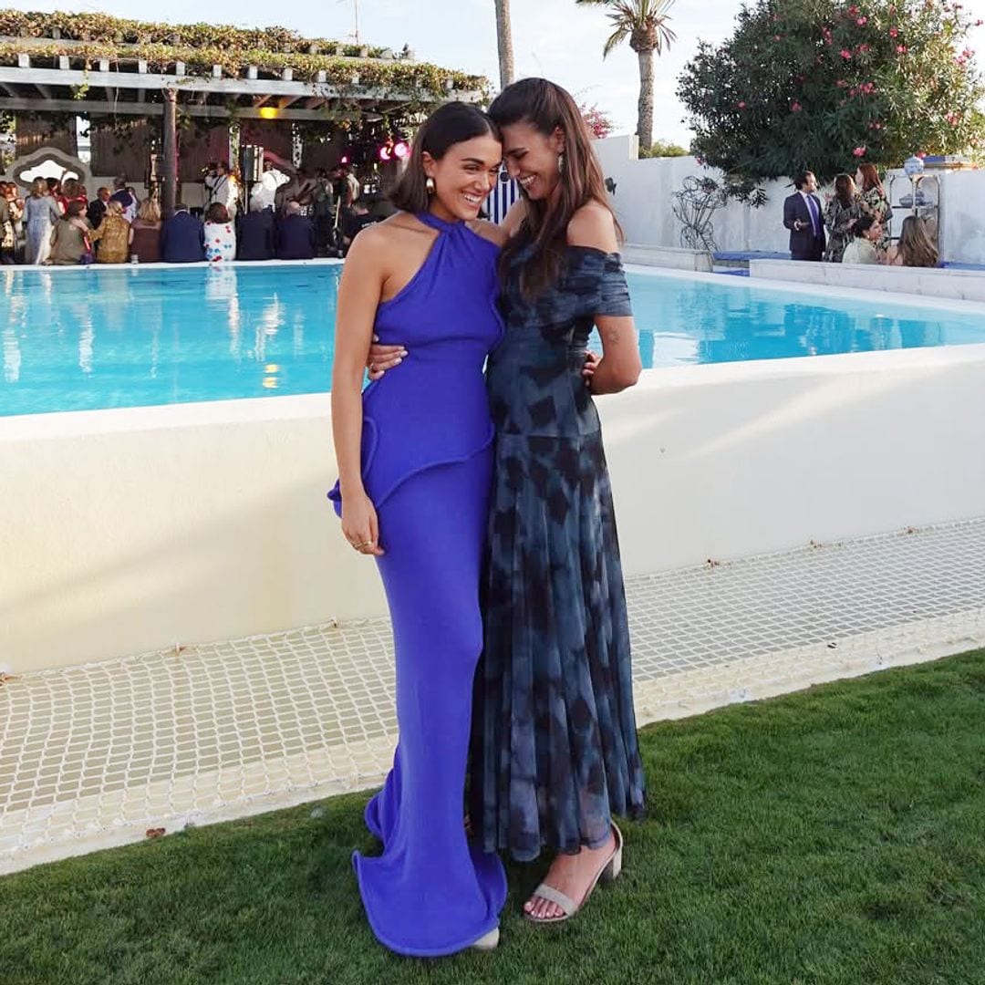 Las hijas de Pepa Gea, Sofía y Paula, en la boda de Alberto Herrera y Blanca Llandres