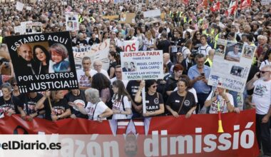 La falta de comunicación de una falla con el Ayuntamiento de València retrasó media hora la manifestación contra Mazón por la dana