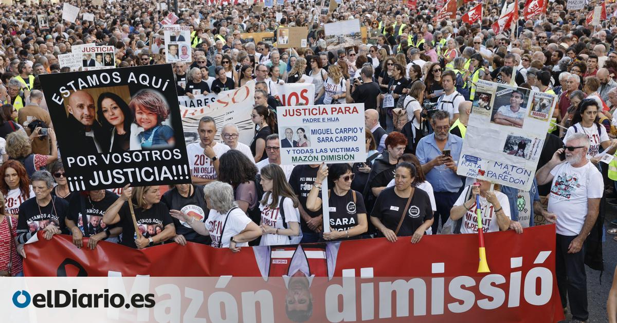 La falta de comunicación de una falla con el Ayuntamiento de València retrasó media hora la manifestación contra Mazón por la dana