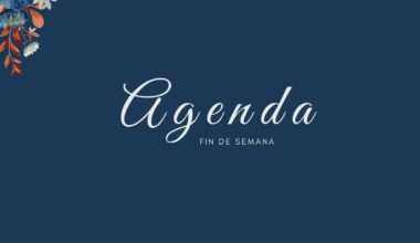 Agenda para el fin de semana