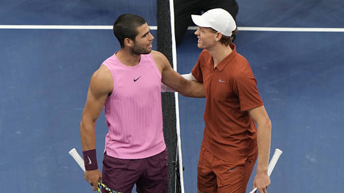 Alcaraz y Sinner replican a Nadal y Djokovic en una curiosa estadística. Foto: Gettyimages