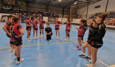 BM Fuentes Carrionas en su victoria en casa ante Hand Vall Valladolid