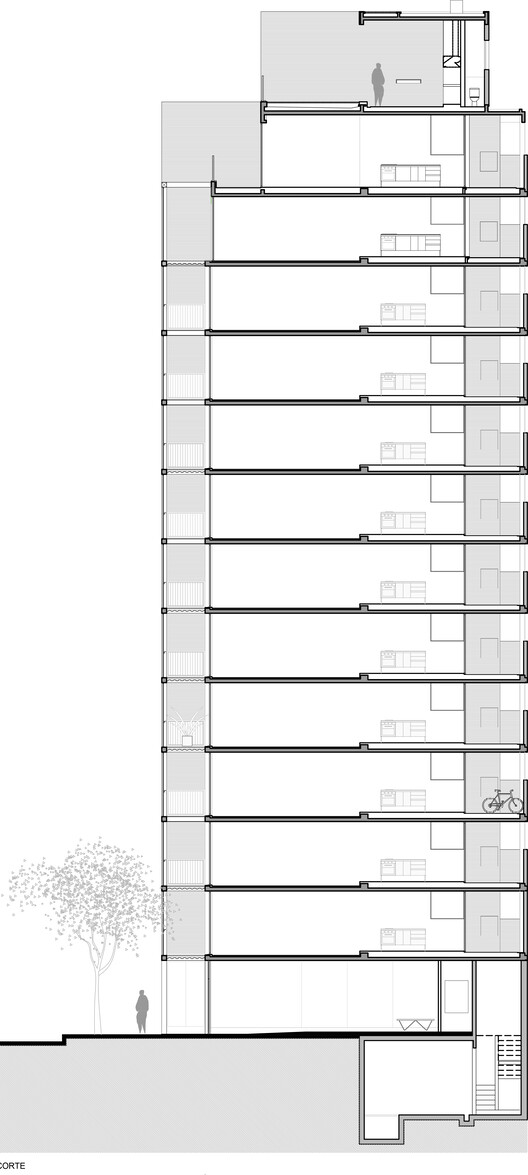 Edificio de Vivienda Colectiva 2636 flats / A3 Luppi Ugalde Winter - Imagen 26 de 29