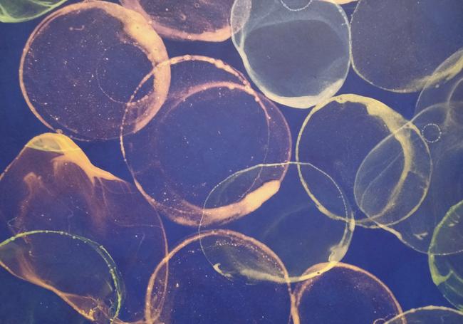 Detalle de 'Debajo del mar'. 205 x 325 cm.