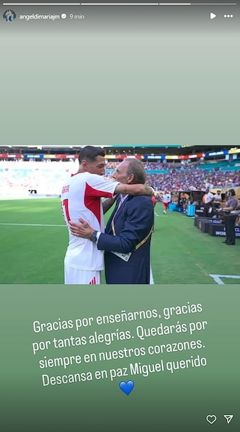 Esto escribió Ángel Di María