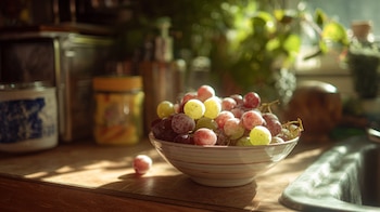 El consumo nocturno de uvas