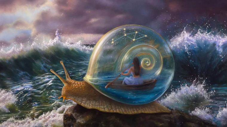 Obra titulada «En el horizonte» de Maite Rojas