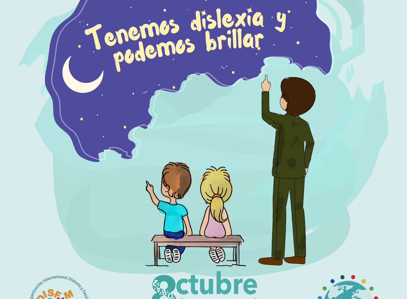 La torre del Homenaje se iluminará mañana de azul turquesa para conmemorar el Día Internacional de la Dislexia