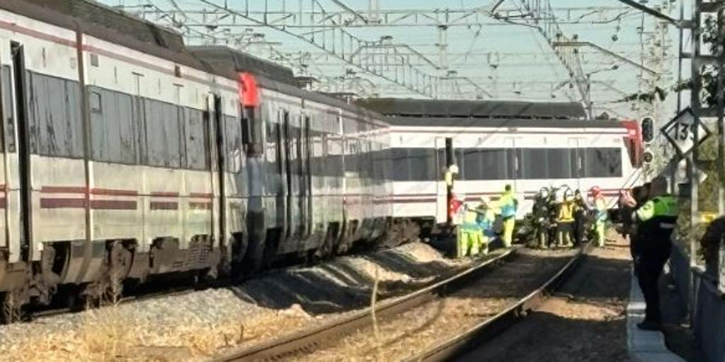 Al menos seis heridos tras descarrilar un tren de Cercanías en la estación de San Fernando de Henares, en Madrid