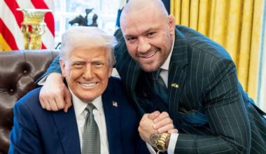 Conor McGregor, ídolo del UFC, junto al presidente Donald Trump