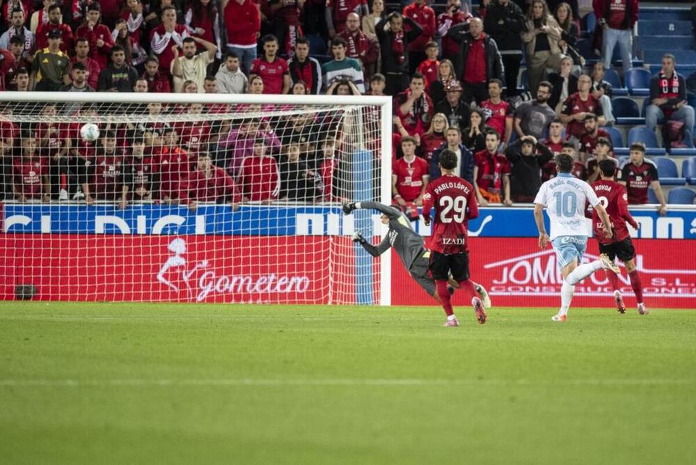 El Mirandés, el equipo que más disparos recibe