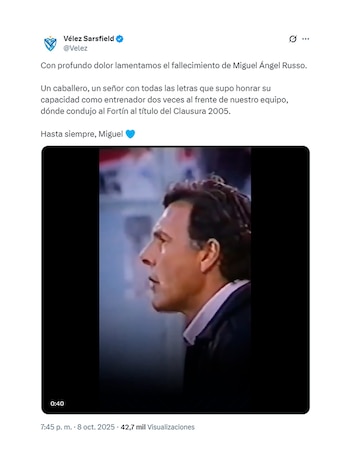 La despedida de Vélez a