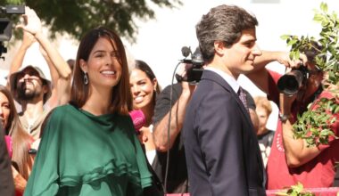 Sofía Palazuelo se viste con el color de la temporada: diseño ‘made in Spain’ tras el bautizo de su tercer hijo