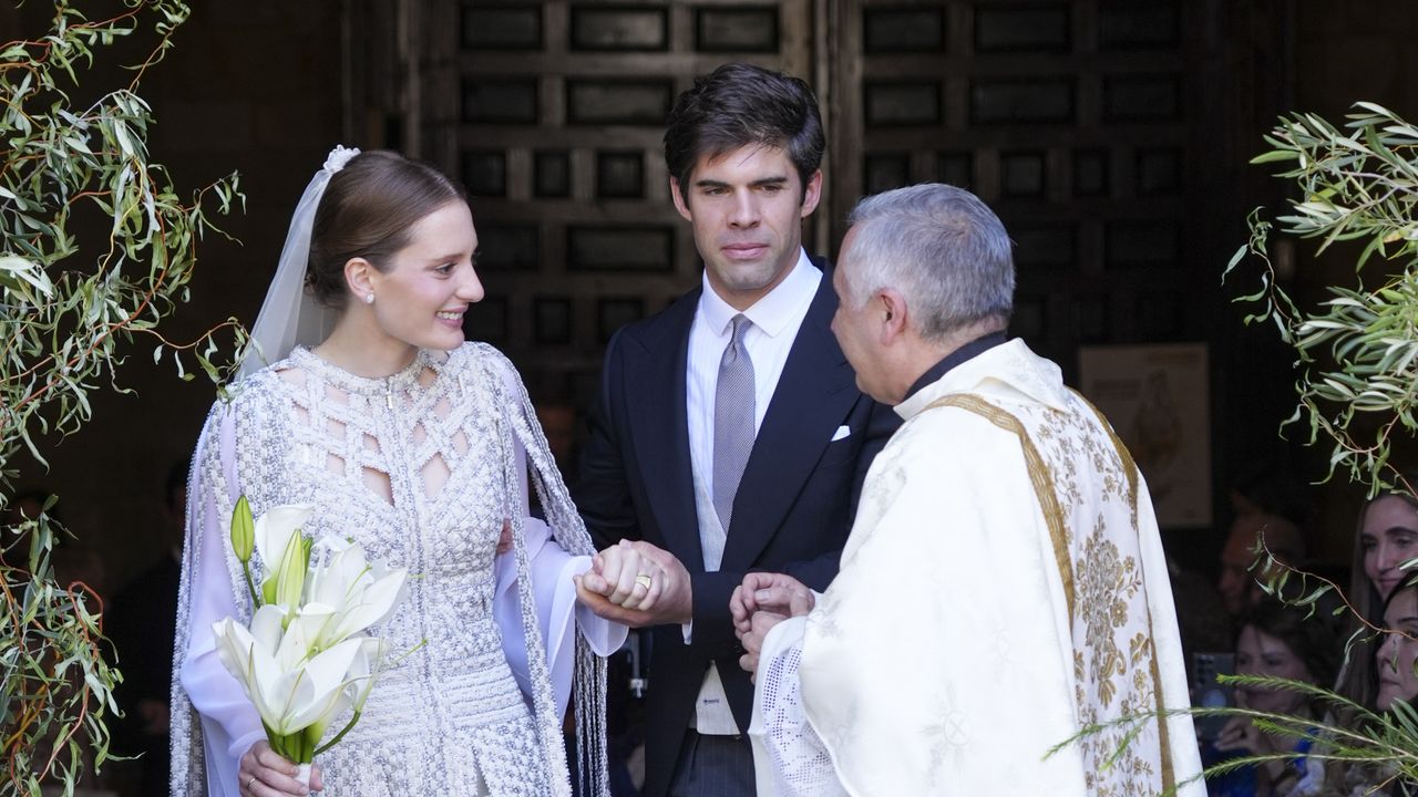De los duques de Huéscar a Ágatha Ruiz de la Prada: la boda de Fernando Palazuelo (hermano de Sofía) y la actriz Micaela Belmont