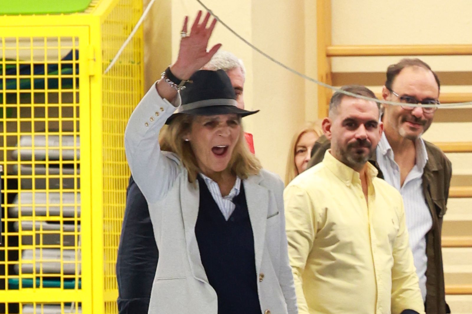 La infanta Elena a su llegada al estadio.