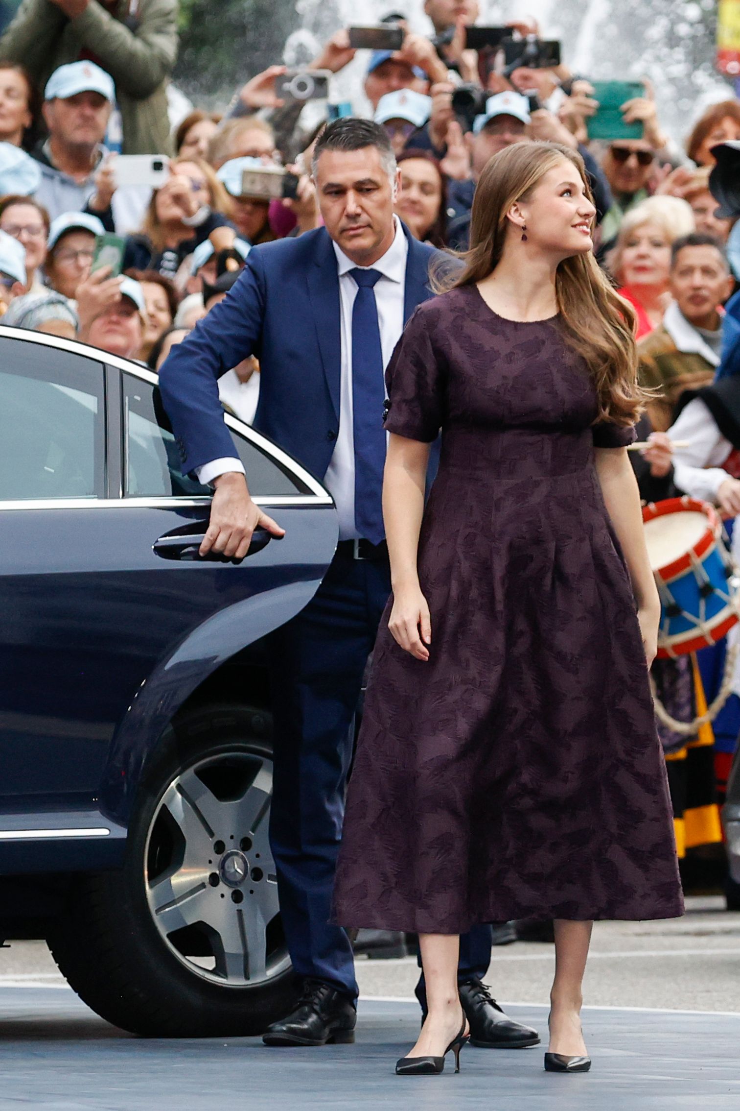 La princesa Leonor a su llegada a los Premios Princesa de Asturias 2025