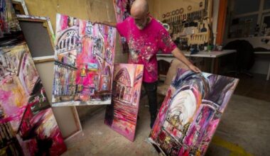El universo rosa de Fran Herreros en la Catedral de Burgos