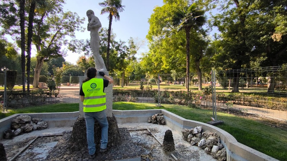 Ciudad Real: la escultura La Primavera del Parque de Gasset vuelve a lucir restaurada