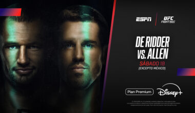 ESPN KNOCKOUT trae a DISNEY+ el UFC desde Canadá, con De Ridder frente a Allen en la estelar   
