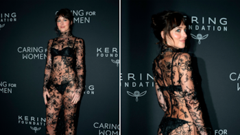 El vestido de encaje negro