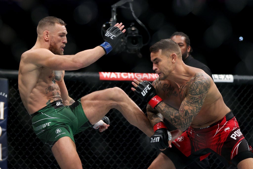 McGregor sufrió una fractura en la pierna en su última pelea, derrota ante Dustin Poirier en 2021