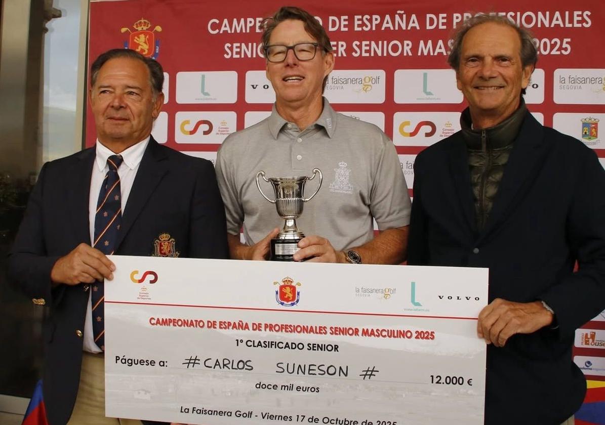 El grancanario Carlos Suneson, brillante campeón de España Senior de golf