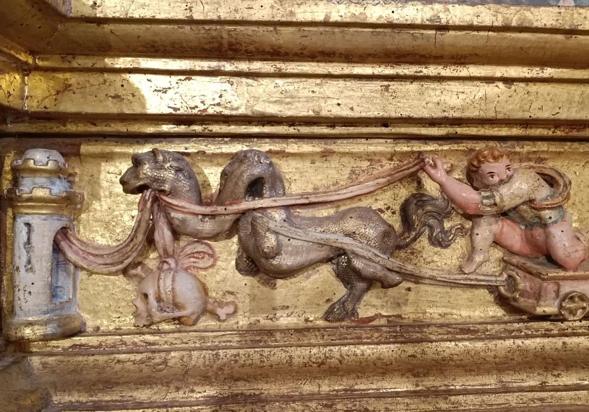 ¿Qué son los grutescos que decoran los retablos renacentistas de pueblos al este de León?