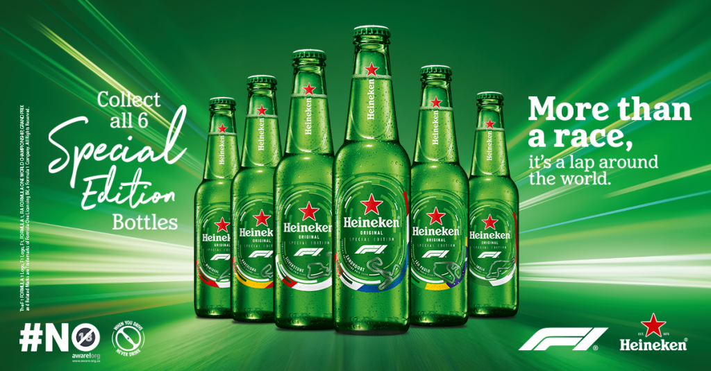 Heineken celebra la Fórmula 1 con una colección inspirada en los circuitos