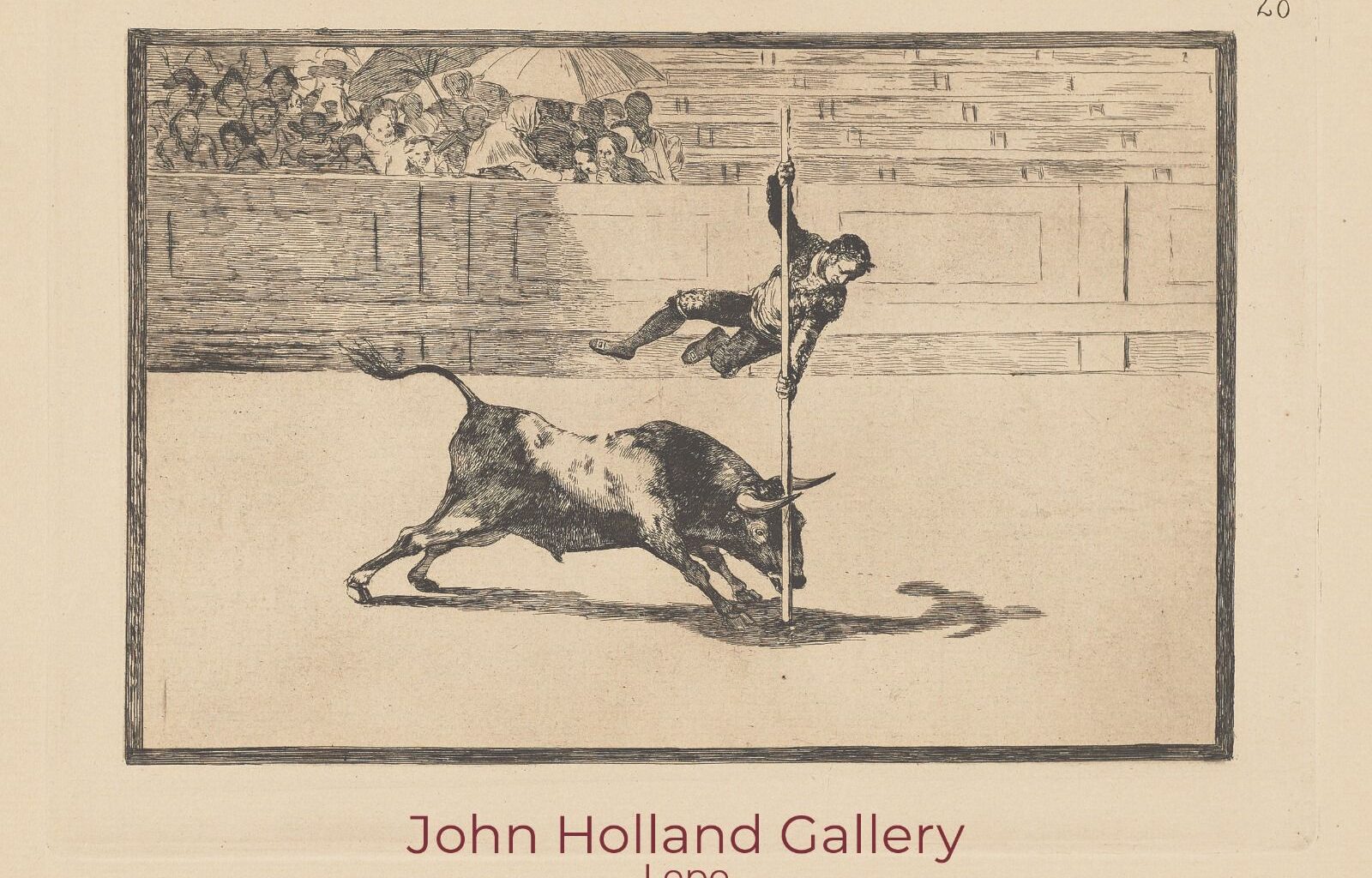 La galería Jonh Holland expone una serie de grabados de ‘La Tauromaquia’ de Francisco de Goya realizados en 1816