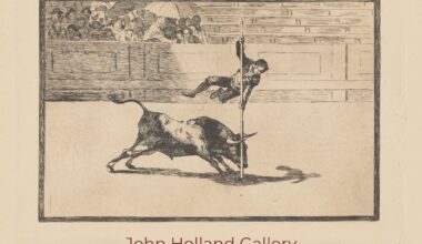 La galería Jonh Holland expone una serie de grabados de ‘La Tauromaquia’ de Francisco de Goya realizados en 1816