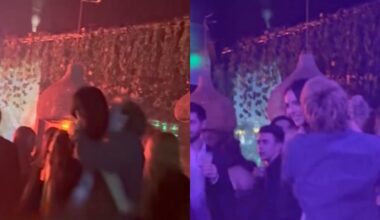 Juanita Tinelli y Bautista Cuiña, súper románticos en el after de los Martín Fierro: bailes, mimos y abrazos