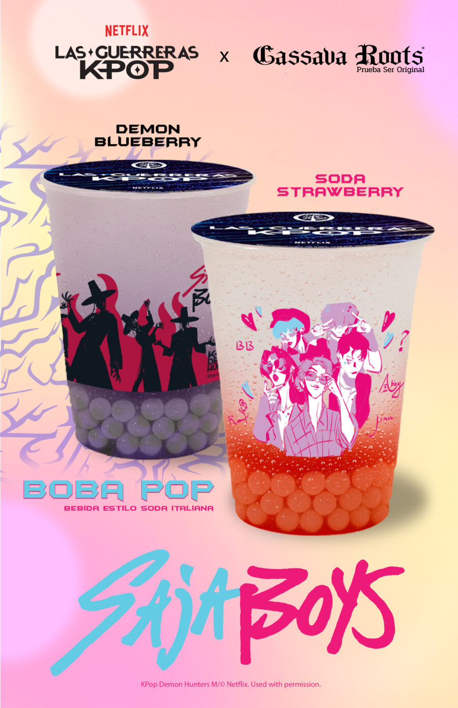 Cassava Roots convierte sus bebidas en una batalla de sabor con Las Guerreras K-Pop | Imagen: Cortesía Cassava Roots