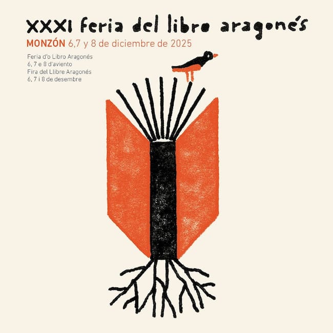 Cartel de la Feria del Libro Aragonés de Monzón