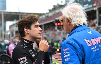 Franco Colapinto con Flavio Briatore.