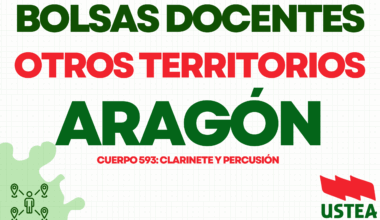 AMPLIACIÓN DE LISTAS EXTRAORDINARIAS DE CATEDRÁTICOS DE MÚSICA EN ARAGÓN (CLARINETE Y PERCUSIÓN)