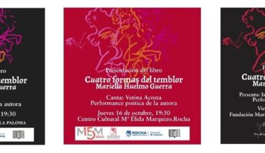 Mariella Huelmo Guerra presenta su libro Cuatro formas del temblor. Octubre 2025