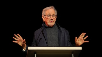 Steven Spielberg en una charla