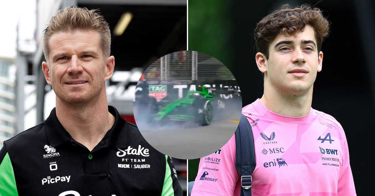 Hülkenberg aseguró que su trompo en el GP de Singapur fue por culpa de Colapinto: “Frenó 100 metros antes”