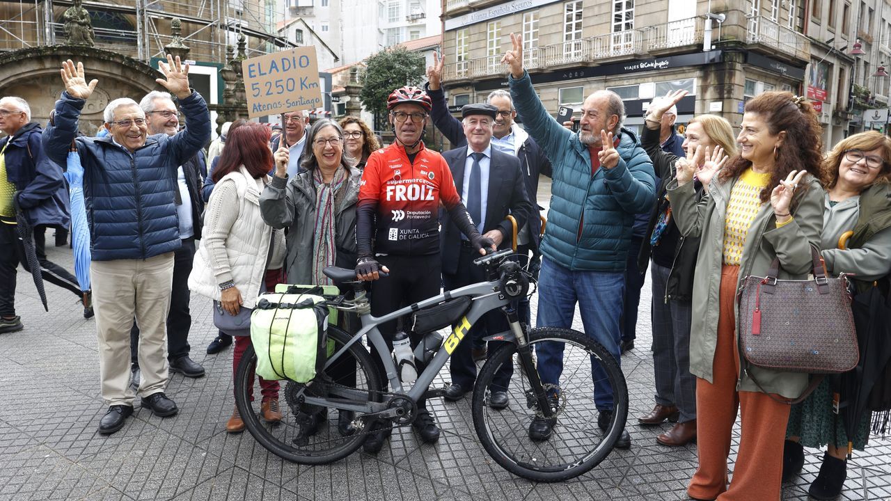 Eladio Paz tras completar la ruta Atenas