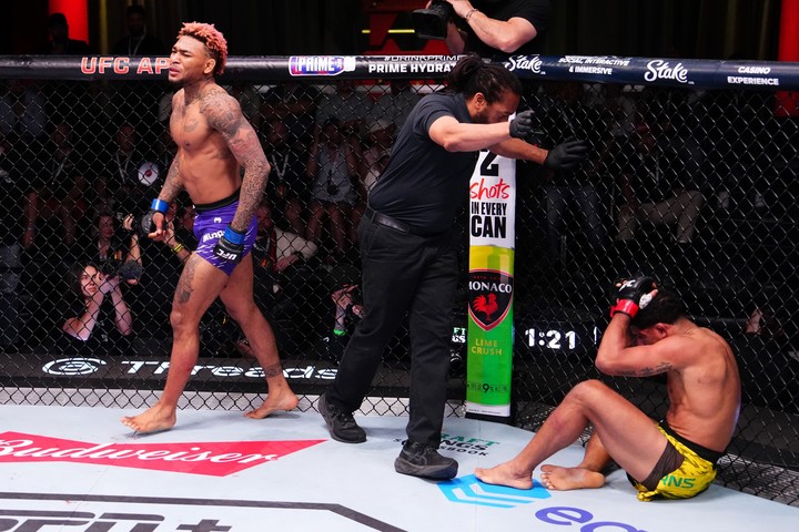 Michael Morales le ganó a Gilbert Burns en mayo. (Prensa UFC)